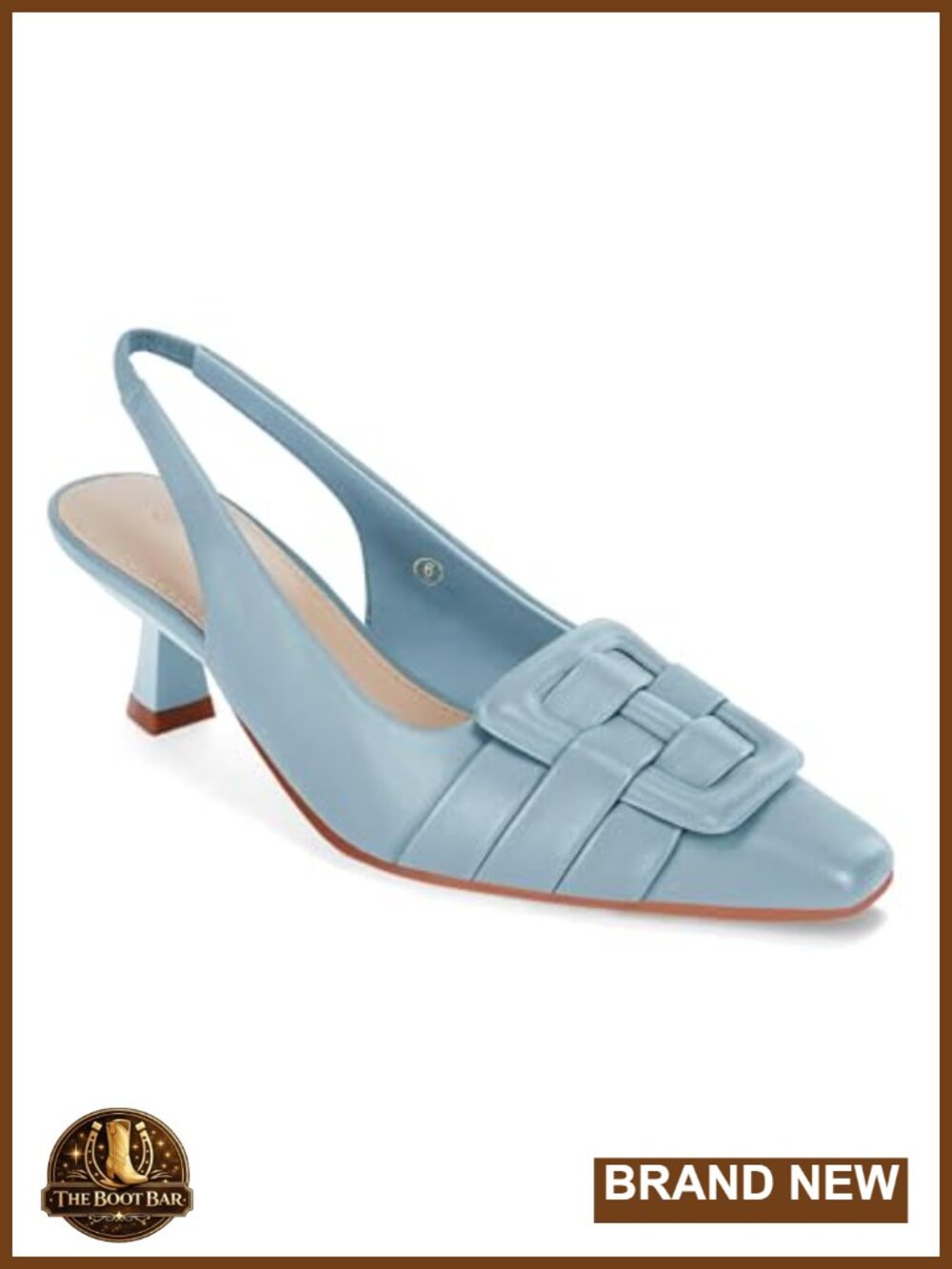 Slingback Kitten Heels Pointed Toe Low Heel Pumps Comfortable Dress Shoes